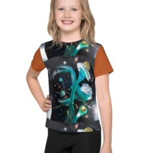 KWave Astronomy All Over Print Youth Crew Neck Tee