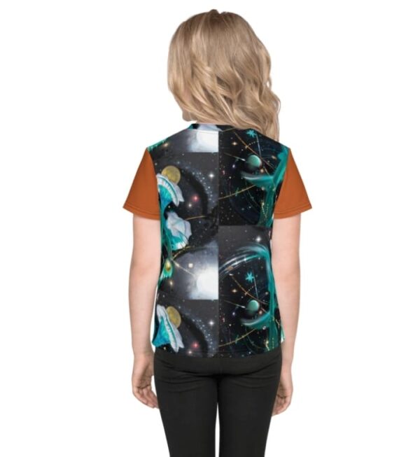 KWave Astronomy All Over Print Youth Crew Neck Tee back