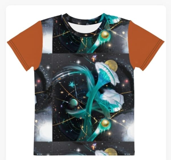 KWave Astronomy All Over Print Youth Crew Neck Tee front